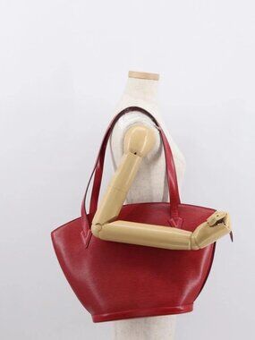 LOUIS VUITTON Epi Saint Jacques Shopping Shoulder Bag Red M52277 LV Auth 154251
